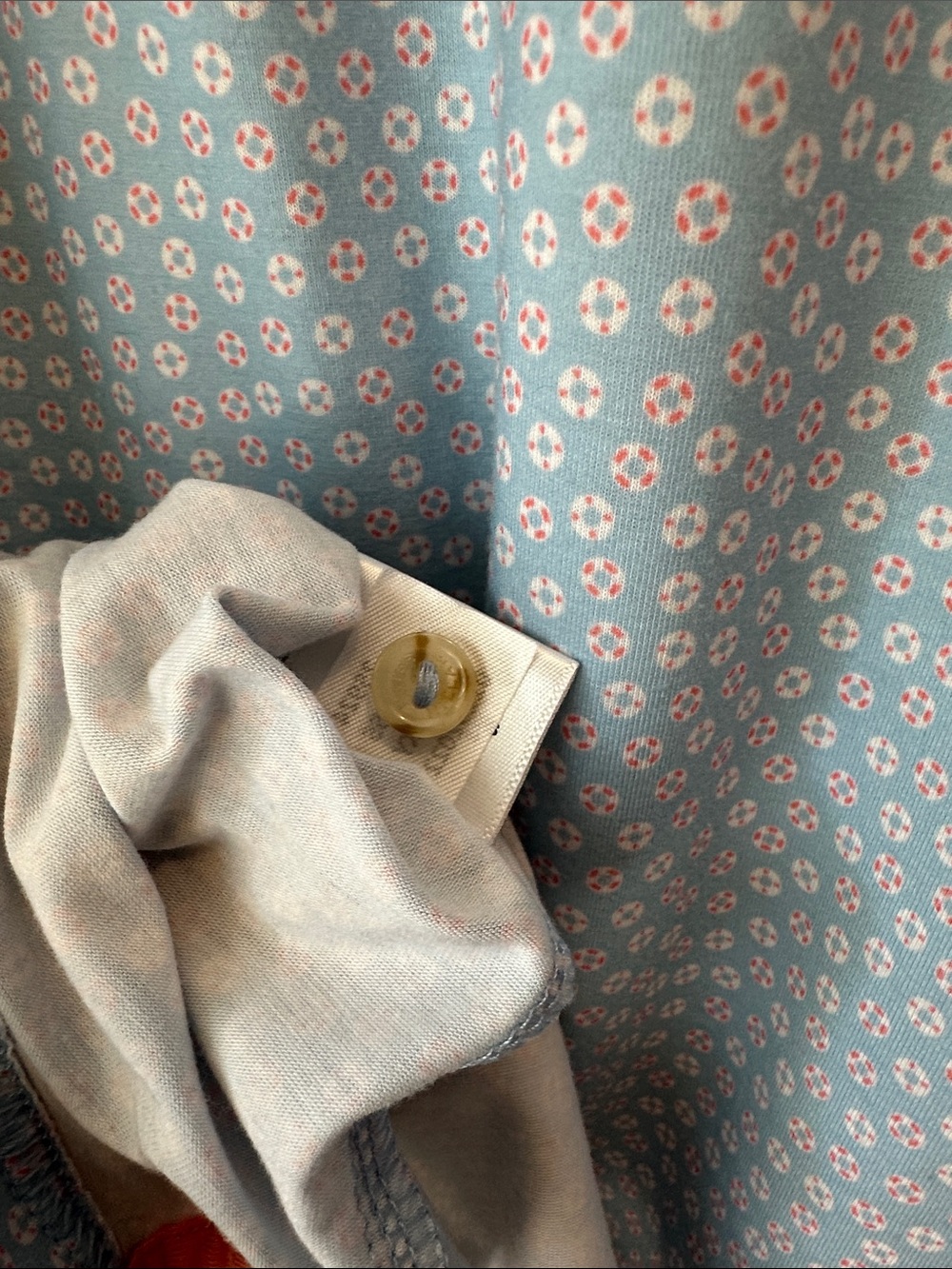 Peter Millar Light Blue Micro-Print Polo - Picture 6 of 7